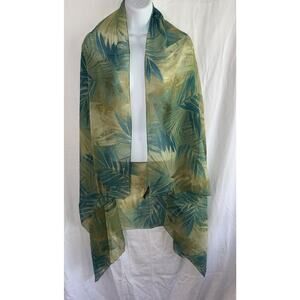 Vintage Fattorseta Italy 39"X61" Scarf Sarong Tropical Beach Resort Yacht Pool